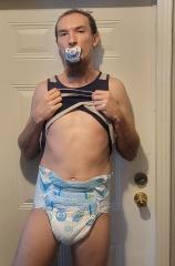Exposed Adult Baby Diaper Lover Joey