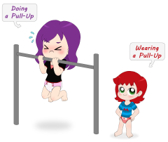 Caraline and Maddie - Pull-Ups
