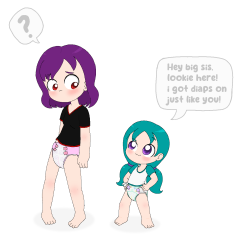 Padded Cheebs Stuff - Big Sis I Got Diaps Like You!