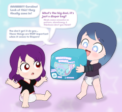 Angeline and Caraline - Padded Pack of Diaps