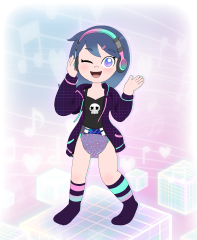 Angeline - Neon Cyberpunk Style