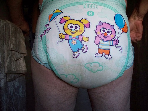 my diaper after work
