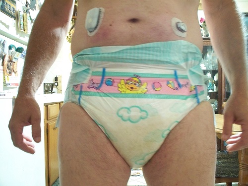 my diaper this morning feels like wearing 20 lbs
