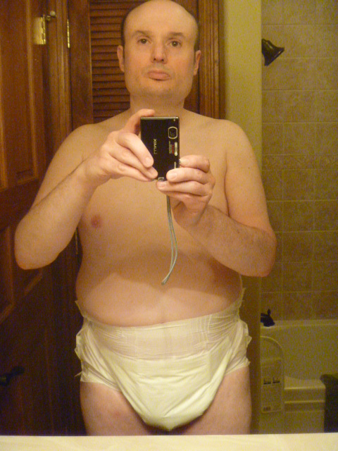 Attends
me in my Attends waistband style diaper
