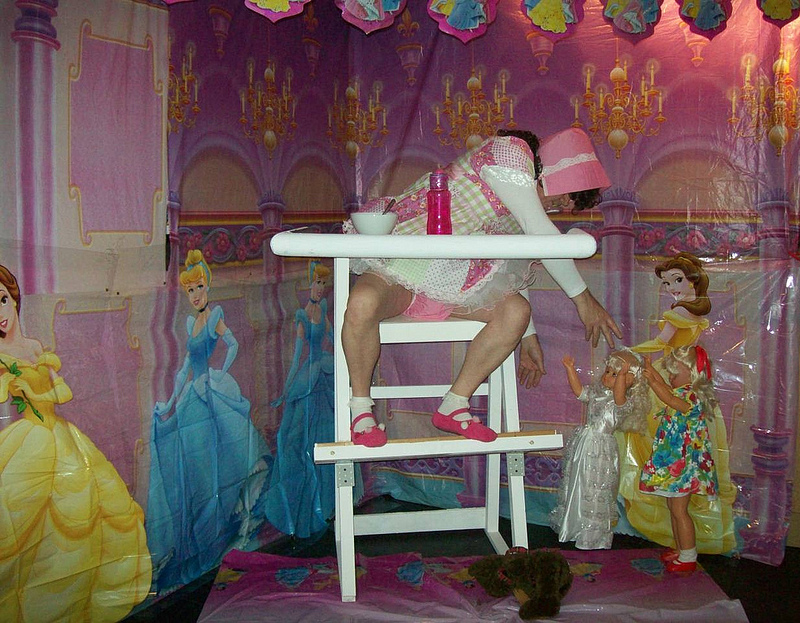 Reaching from Highchair
