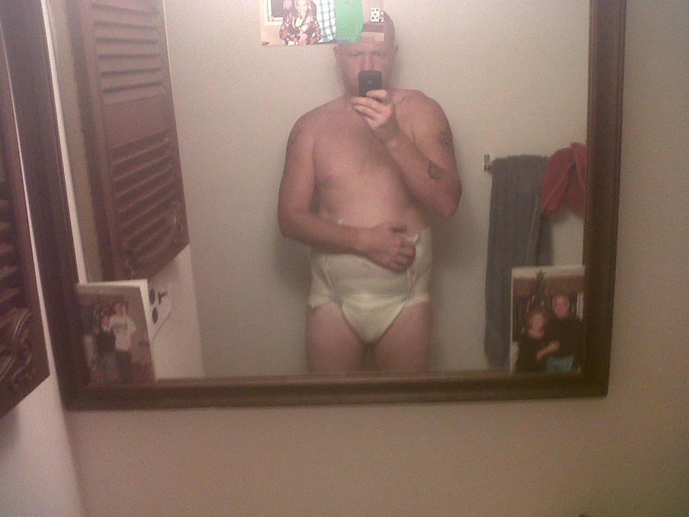 me in a diaper 
