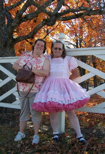 All dressed up for the party
The missus and I at the Fall Diversity weekend, Eureka Springs, Arkansas. Dress made by my mother-in-law
