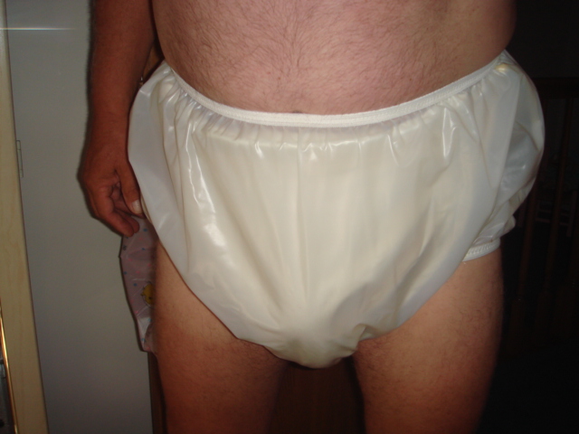 Cloth
Such a little baby in his plastic panties
