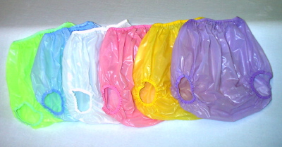 ASSORTED COLORS PLASTIC PANTIES
PLASTIC PANTIES MIXED COLORS
