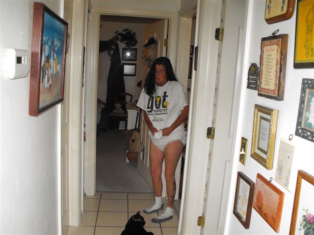 What are you looking AT!
What, you have never seen a woman in DIAPERS?
