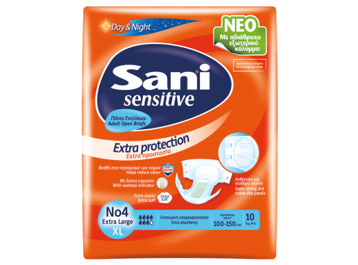 Sani Sensitive Extra Comfort Briefs - No4 XL - 10pcs
