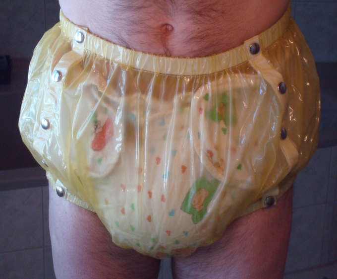 gelbe Windelhose
meine neue trans.gelbe Windelhose mit Pampers
