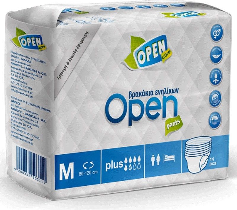 Open Care Pants Plus - M - 14pcs
