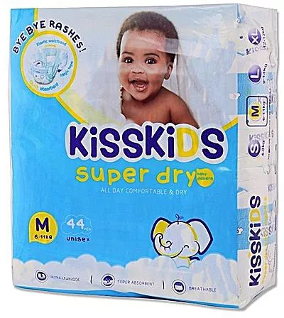  Kiss Kids Baby Diapers HC Super Dry - No3 - M - 6-11kg - 44pcs
