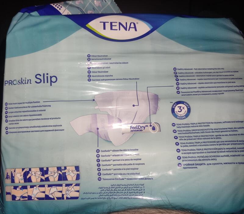 Tena maxi L 3
Tena Maxi L Proskin Slip
Keywords: abdl boy tena maxi