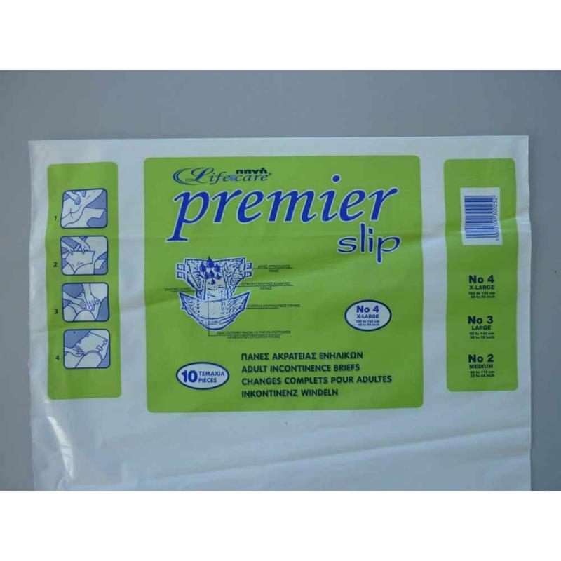 Lifecare Πηγή Premier Slip Incontinence Briefs - No4 - XL - 10pcs
