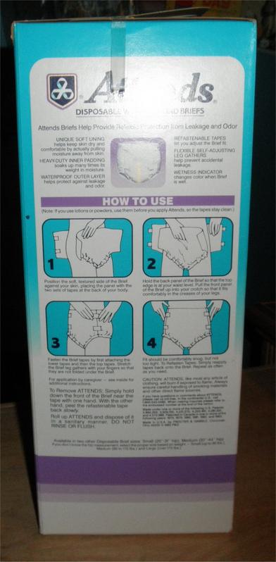 Ultra Attends Plus Wrap-Around Disposable Briefs - Maximum Absorbency - Large (fits 45'' to 58'' hips) - 10pcs - 8
