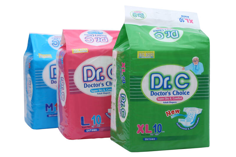 Doctor's Choice Adult Open Disposable Briefs - M/L/XL - 10pcs
