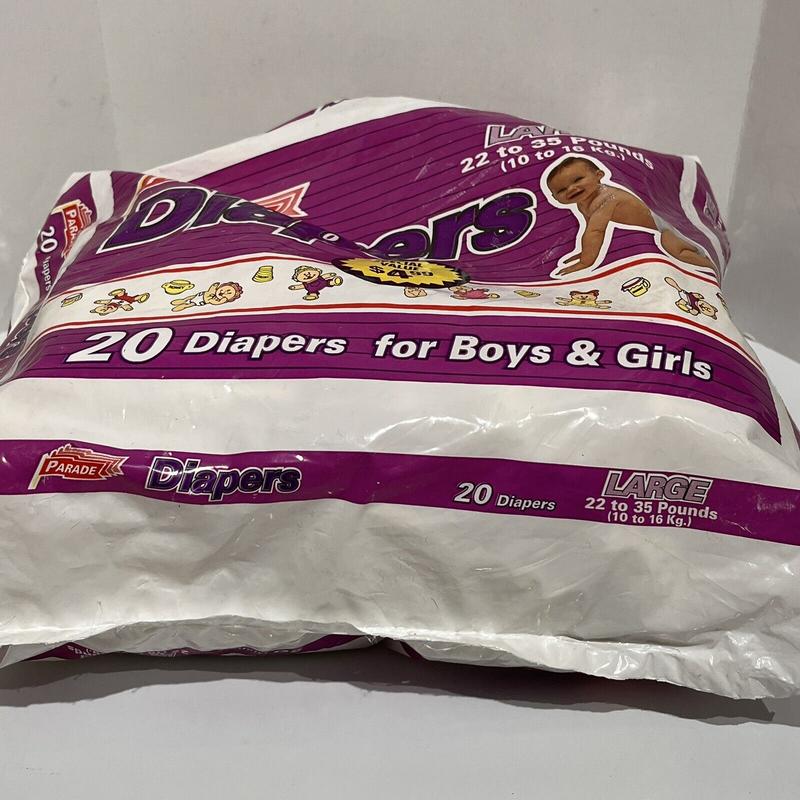 Parade Plastic-Backed Disposable Nappies - Unisex - No4 - Large - 10-16kg - 22-35lbs - 20pcs - 1
