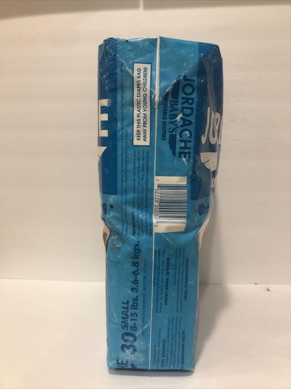 Jordache Baby's Plastic Disposable Nappies - No2 - Small - 3-6kg - 8-15lbs - 30pcs - 32
