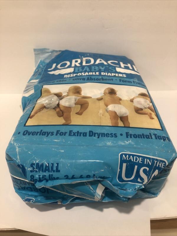 Jordache Baby's Plastic Disposable Nappies - No2 - Small - 3-6kg - 8-15lbs - 30pcs - 34
