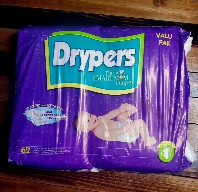 Drypers Smart Moms - Value Pack - No1 - Mini - 4-6kg - 8-14lbs - 62pcs - 1
