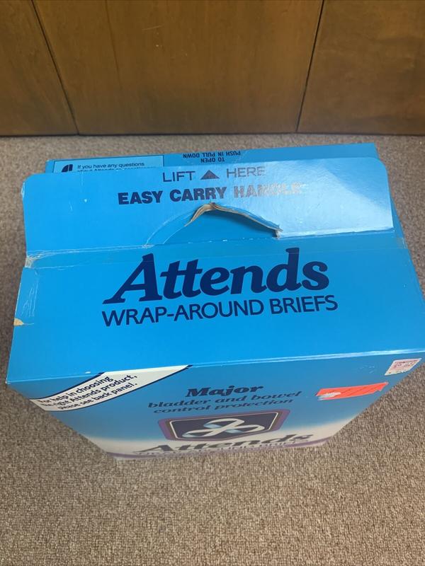 Ultra Attends Plus Wrap-Around Disposable Briefs - Maximum Absorbency - Medium (fits 32'' to 44'' hips) - 10pcs - 31
