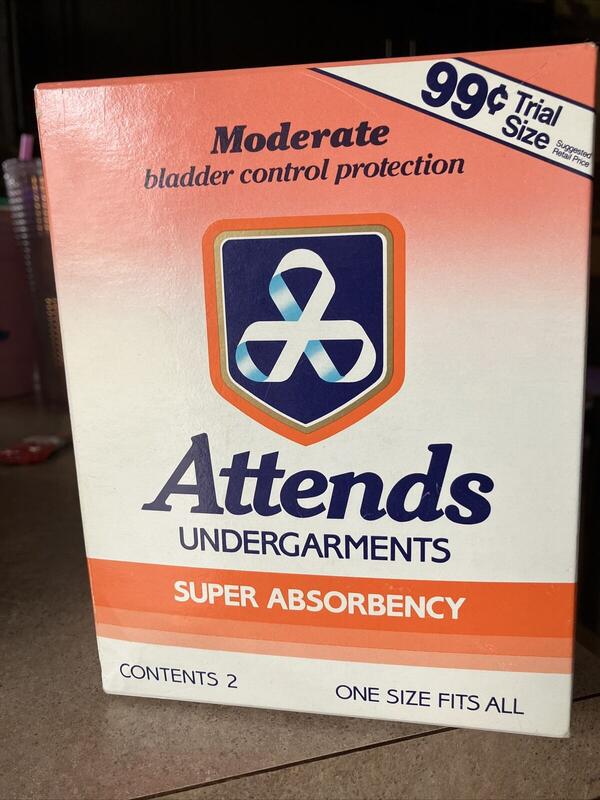 Attends Belted Disposable Undergarments - Super Absorbency - Trial Size - 2pcs - 14

