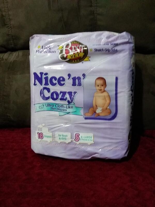 Best Yet Nice 'n' Cozy Disposable Nappies - No5 - Extra Large - for babies weighing 27lbs and over - 18pcs - 9
