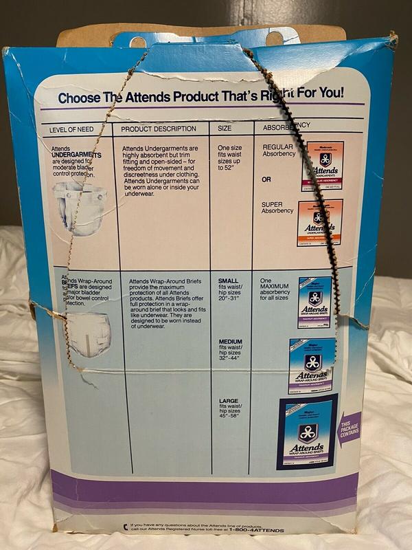 Ultra Attends Plus Wrap-Around Disposable Briefs - Maximum Absorbency - Large (fits 45'' to 58'' hips) - 10pcs - 2
