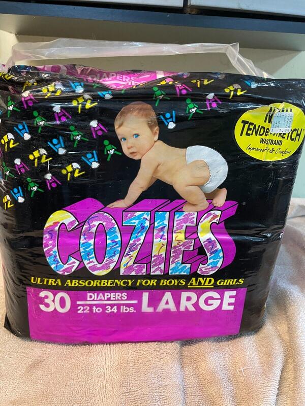 Cozies Disposable Plastic Nappies - Unisex - No6 - Large - 22-34lbs - 30pcs - 6
