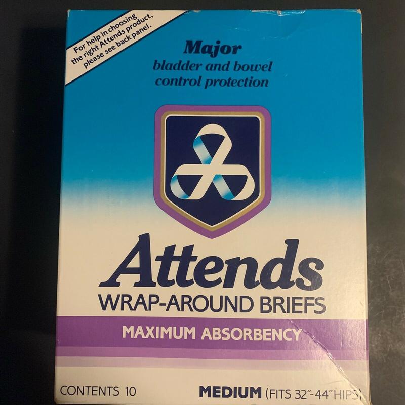 Ultra Attends Plus Wrap-Around Disposable Briefs - Maximum Absorbency - Medium (fits 32'' to 44'' hips) - 10pcs - 78
