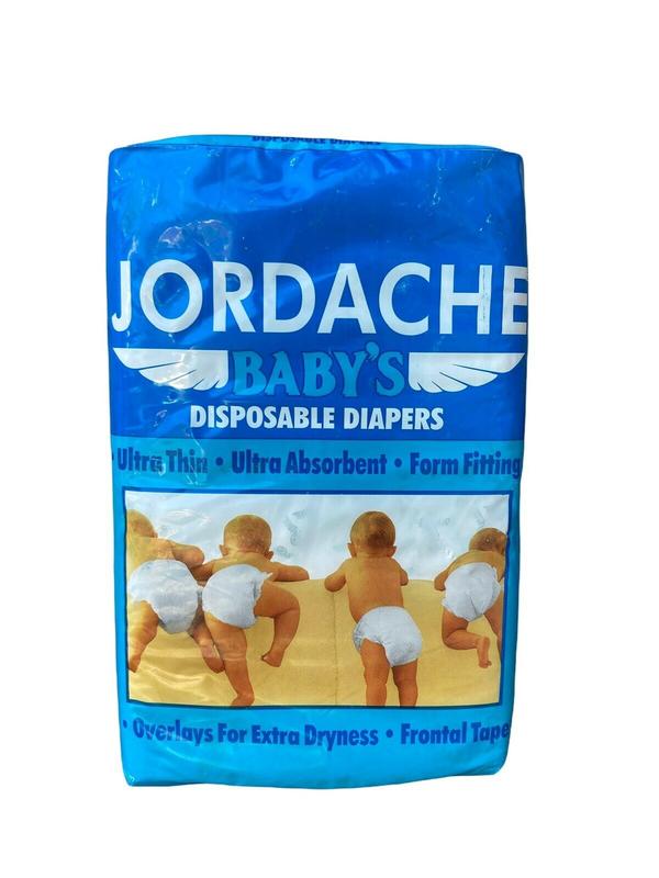 Jordache Baby's Plastic Disposable Nappies - No2 - Small - 3-6kg - 8-15lbs - 30pcs - 82

