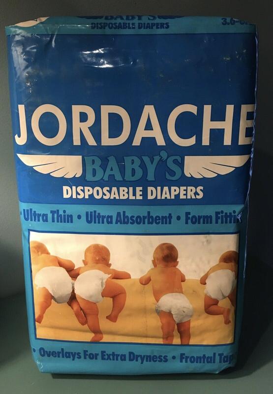 Jordache Baby's Plastic Disposable Nappies - No2 - Small - 3-6kg - 8-15lbs - 30pcs - 88
