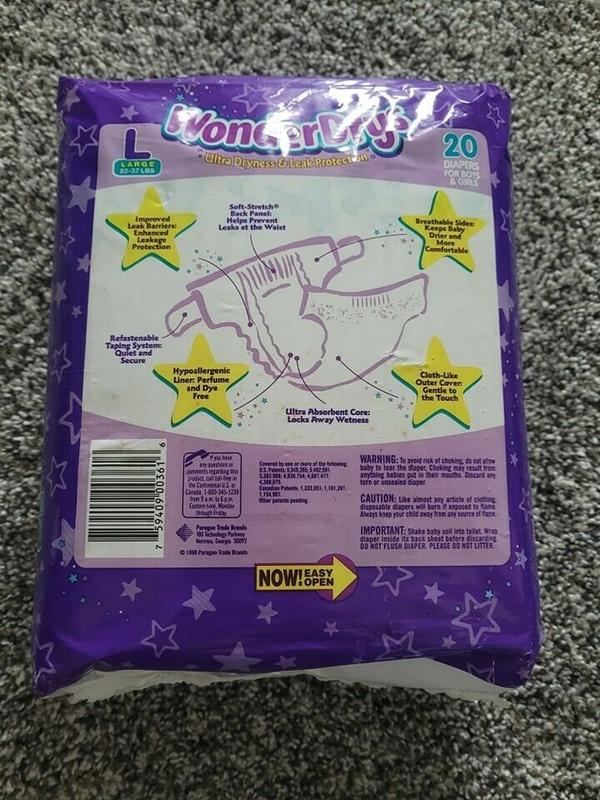 WonderDrys Disposable Nappies - Unisex - No5 - Large - 10-16kg - 22-35lbs - 20pcs - 7
