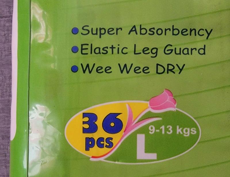 Warm Care Disposable Plastic Nappies - No5 - Large - 9-13kg - 36pcs - 2
