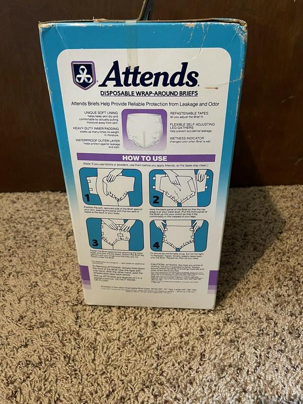 Ultra Attends Plus Wrap-Around Disposable Briefs - Maximum Absorbency - Medium (fits 32'' to 44'' hips) - 10pcs - 88
