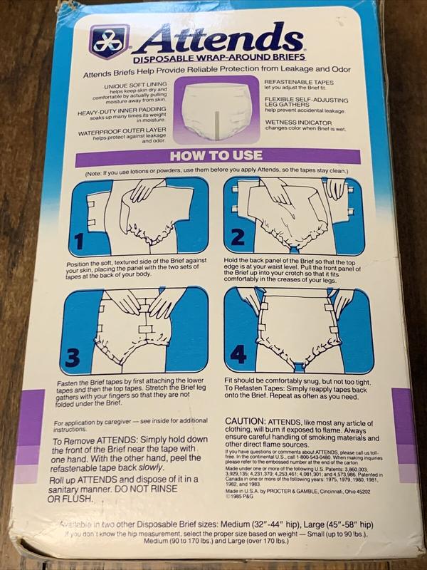 Ultra Attends Plus Wrap-Around Disposable Briefs - Maximum Absorbency - Small (fits 20'' to 31'' hips) - 10pcs - 14
