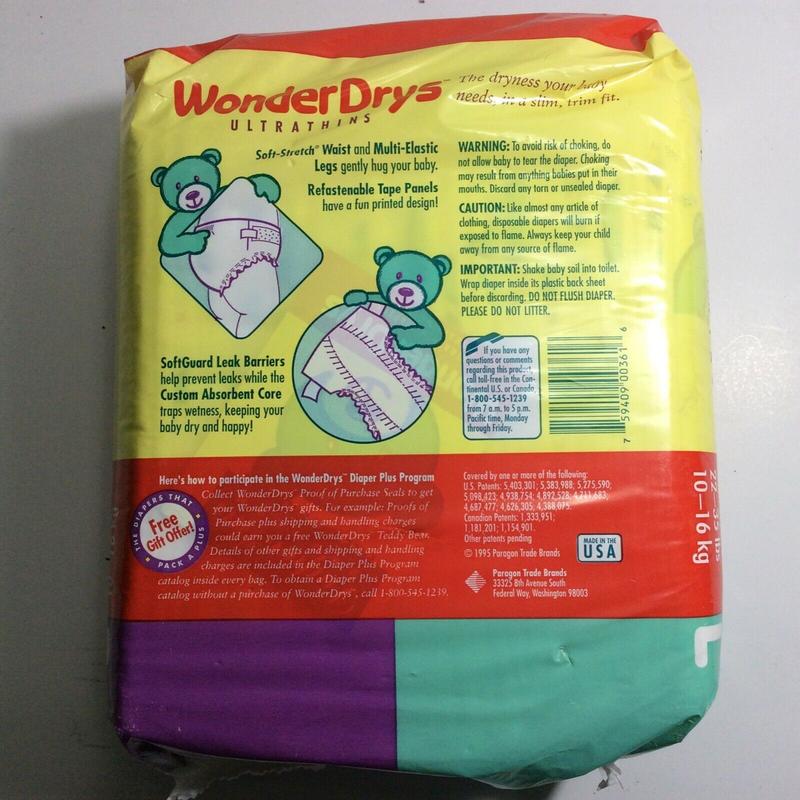 WonderDrys Disposable Nappies - Unisex - No5 - Large - 10-16kg - 22-35lbs - 20pcs - 8
