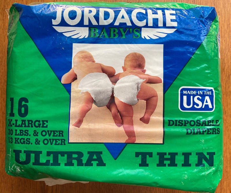 Jordache Baby's Plastic Disposable Nappies - No6 - Extra Large - fits babies from 14kg and over - 30lbs and more - 16pcs - 40
