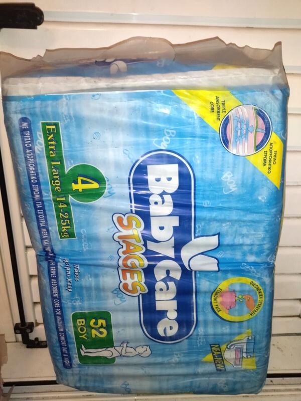 Babycare Stages Disposable Nappies (Boys) - No4 - Extra Large - 14-25kg - 52pcs - 2
