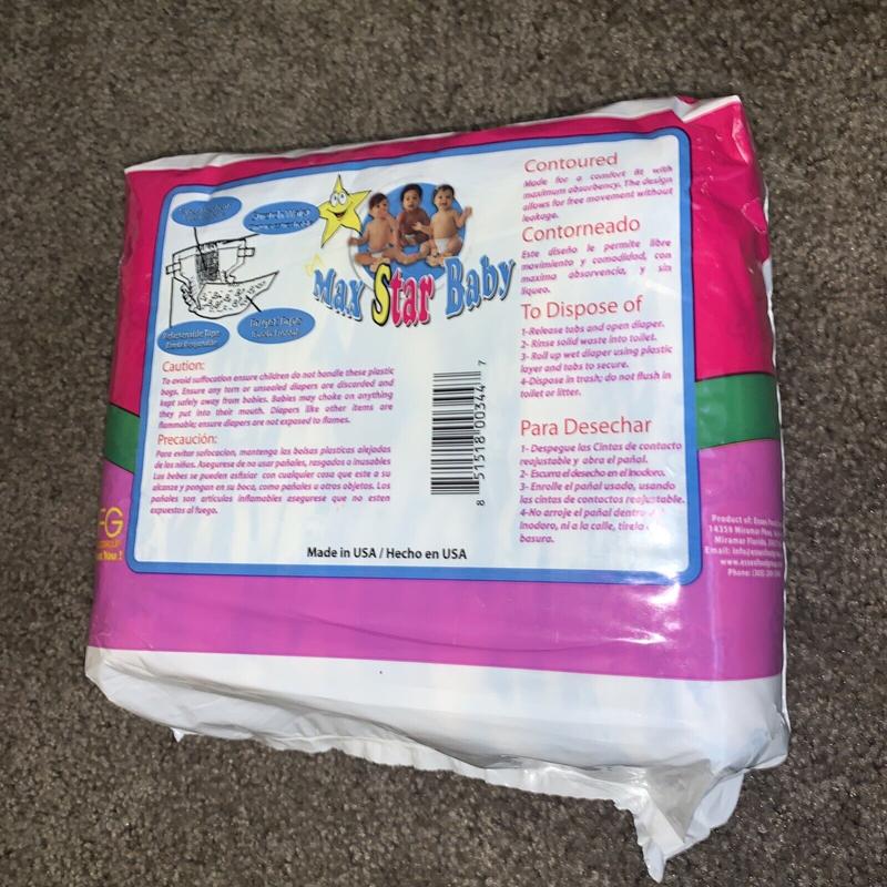Max Star Baby Plastic Disposable Diapers - No3 - Midi - 5-10kg - 12-24lbs - 24pcs - 2
