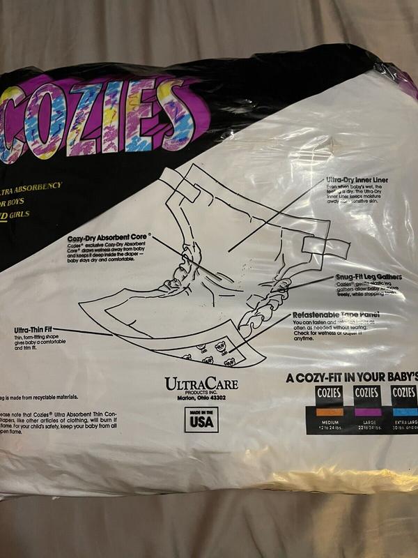 Cozies Disposable Plastic Nappies - Unisex - No6 - Large - 22-34lbs - 30pcs - 3
