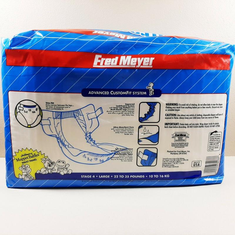 Muppet Babies Fred Meyer Paragon Ultra Stages Disposable Nappies for Boys - No4 - Large - 22-35lbs - 10-16kg - 26pcs - 2

