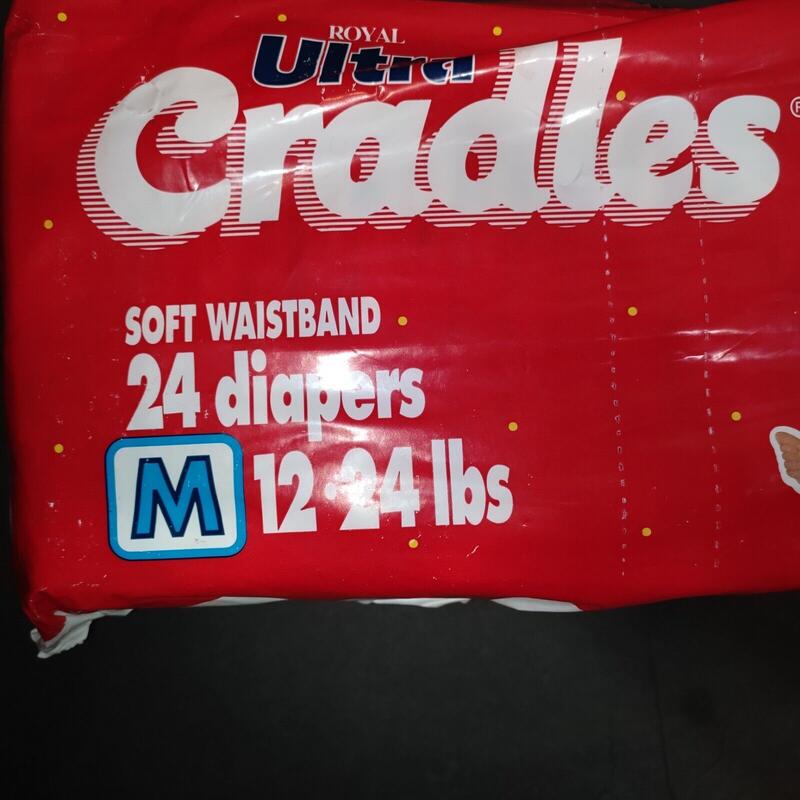 Ultra Cradles Plastic Disposable Nappies - No3 - M - 5-10kg - 12-24lbs - 24pcs - 14
