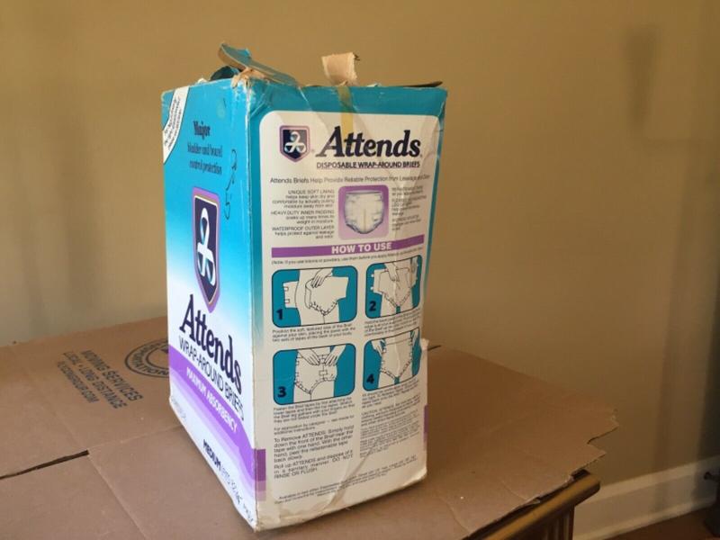 Ultra Attends Plus Wrap-Around Disposable Briefs - Maximum Absorbency - Medium (fits 32'' to 44'' hips) - 8pcs - 2
