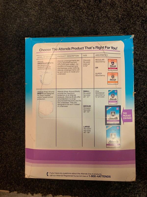 Ultra Attends Plus Wrap-Around Disposable Briefs - Maximum Absorbency - Medium (fits 32'' to 44'' hips) - 10pcs - 14
