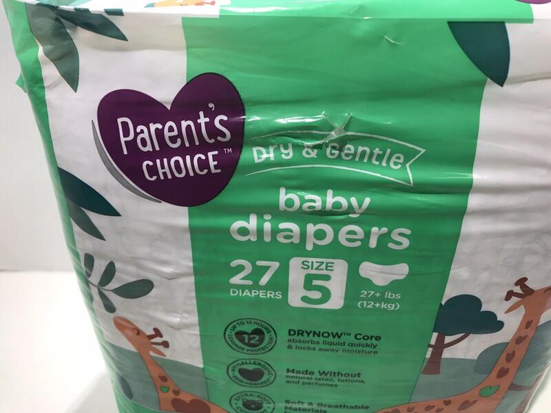 Walmart Parents' Choice Disposable Breathable Nappies - No5 - Junior - 12-22kg - up to 27lbs - 27pcs - 6
