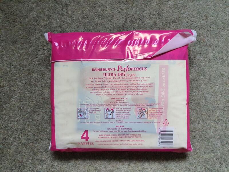 Sainsbury Performers Ultra Dry Thins for Girls - No2 - Mini - 3-6kg - 6-13lbs - 4pcs - 1
