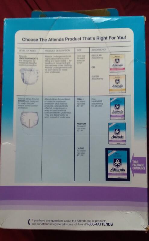 Ultra Attends Plus Wrap-Around Disposable Briefs - Maximum Absorbency - Large (fits 45'' to 58'' hips) - 6pcs - 17
